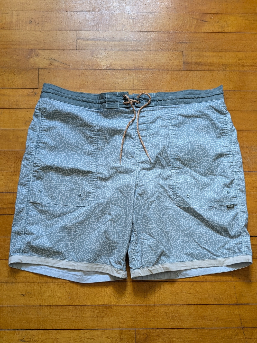 Howler Brothers Light Blue Geometric Board Shorts